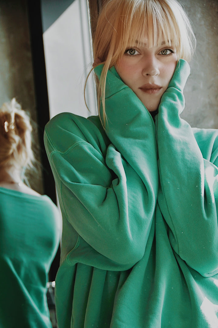 Cotton Crew Neck Sweatshirt 